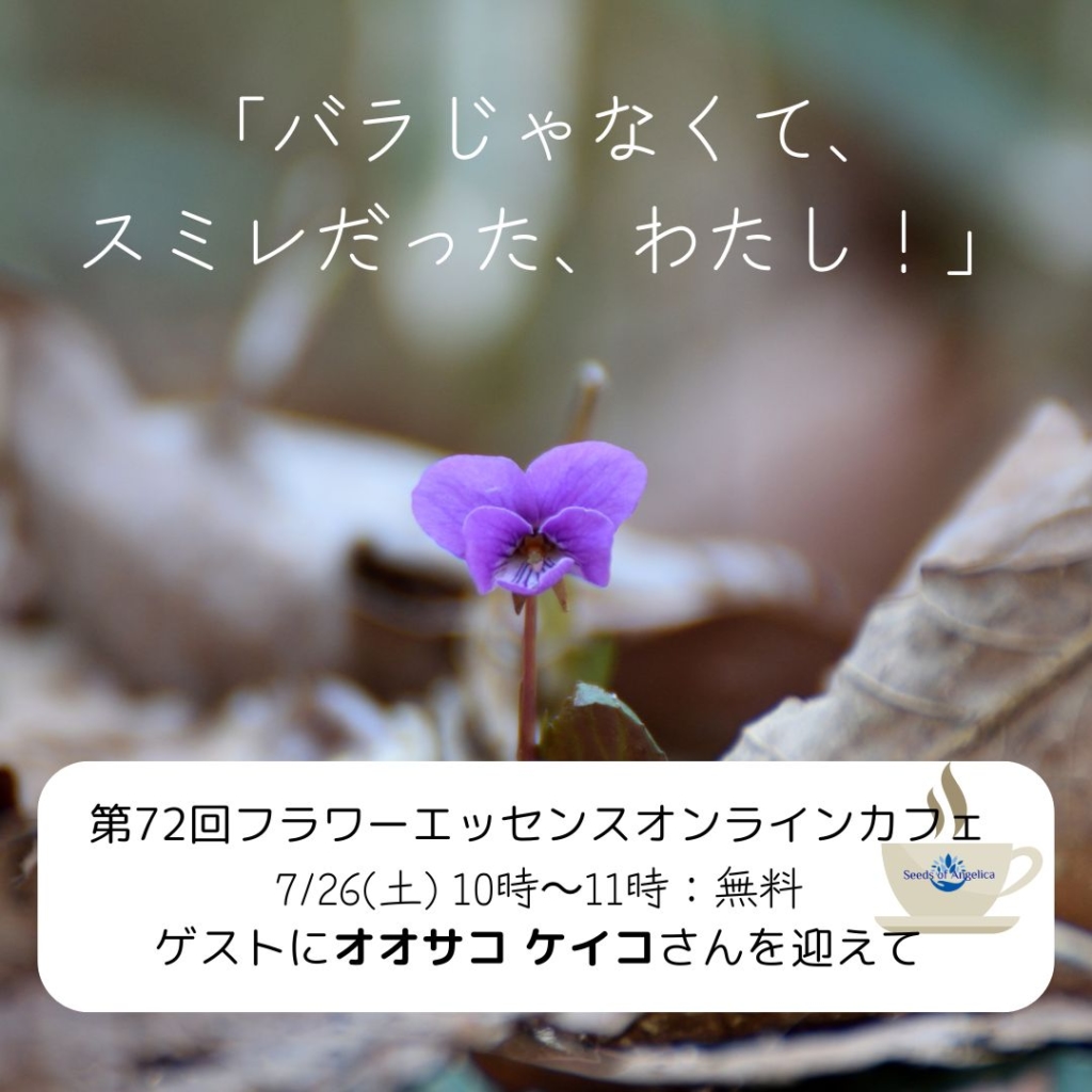 第72回フラワーエッセンスオンラインカフェ